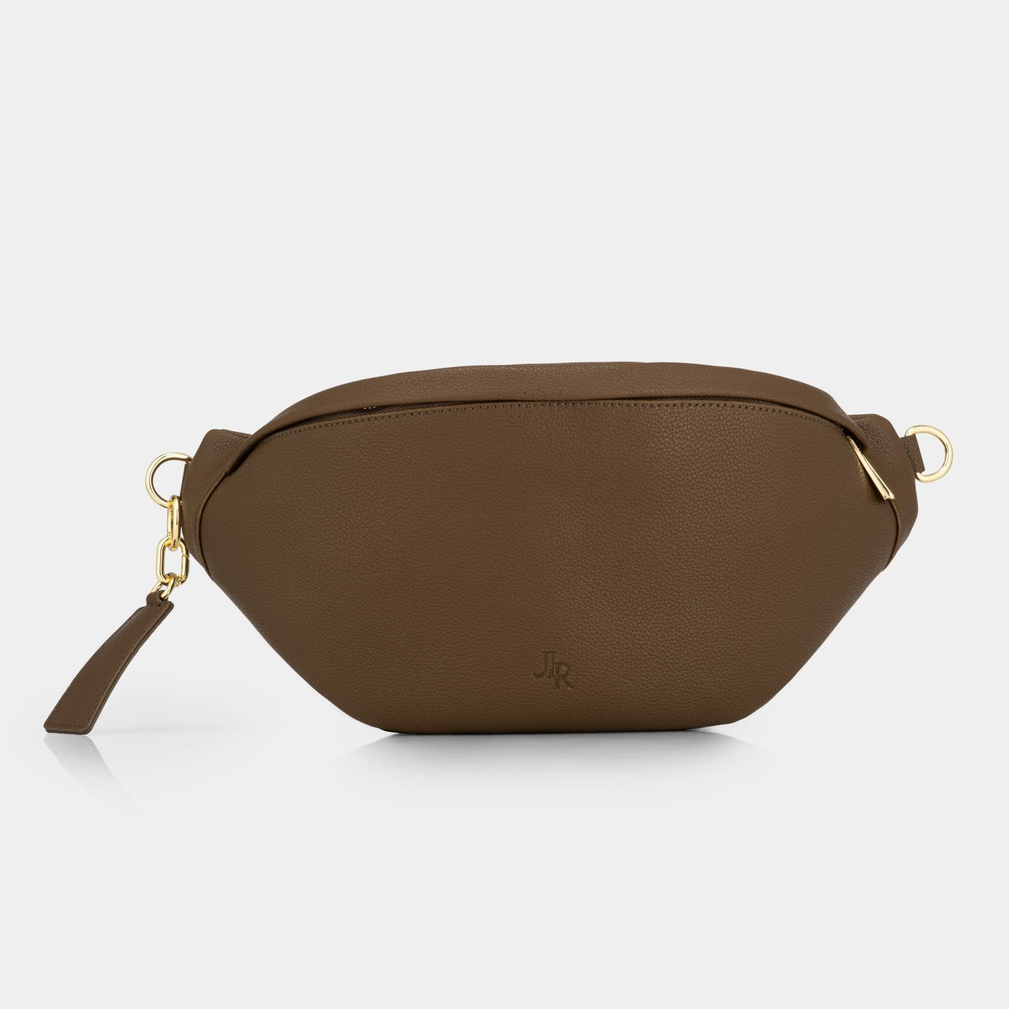 Hampstead Luxe Leather Sling Bag - Chocolate Brown - JLR London