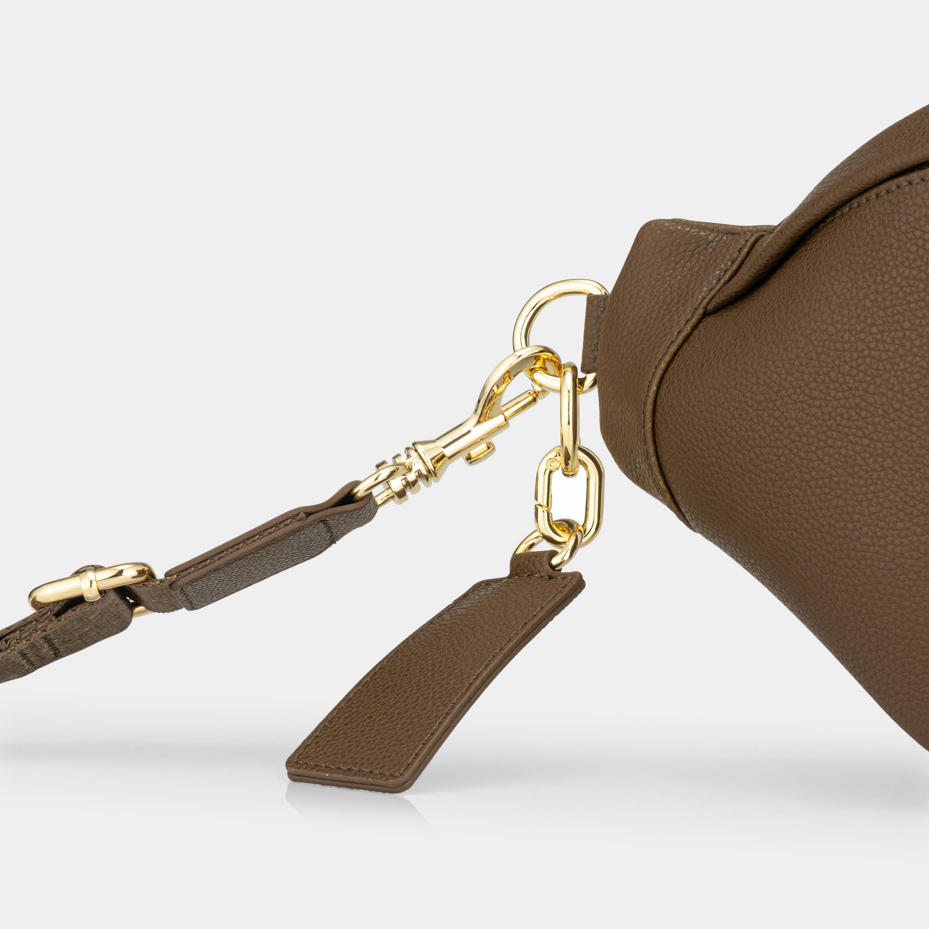 Hampstead Sling bag Luxe leather Chocolate brown
