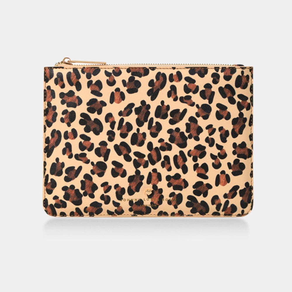 Leopard Print James Medium Pouch - Johnny Loves Rosie - JLR London