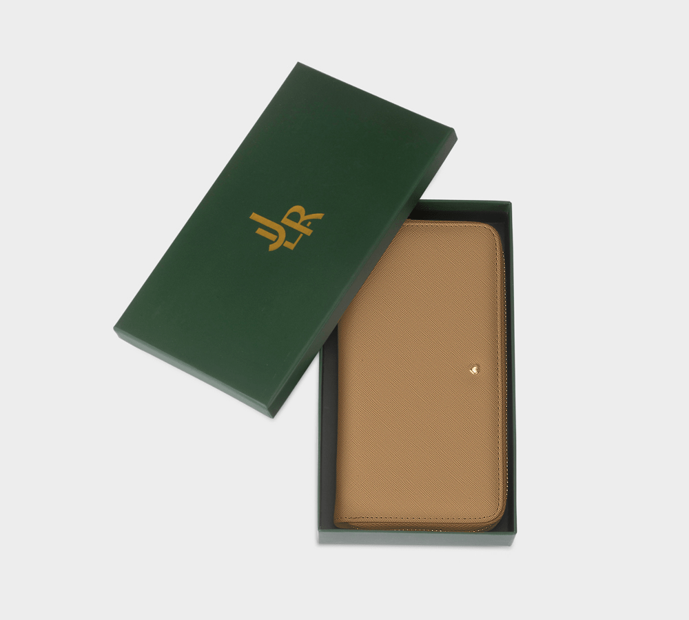 Mocha Riley Long Purse - Johnny Loves Rosie - JLR London