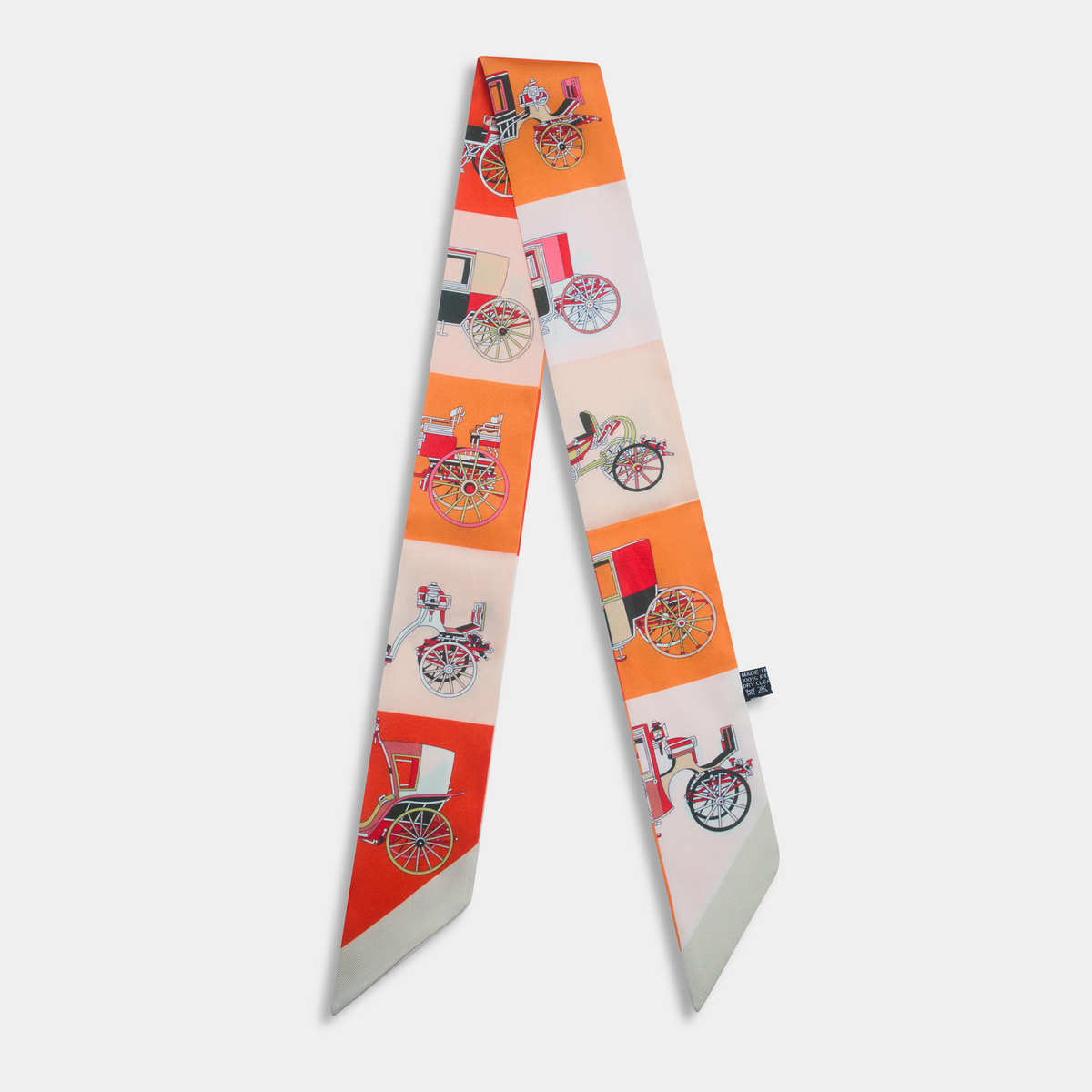 Hallie Orange Bag Scarf