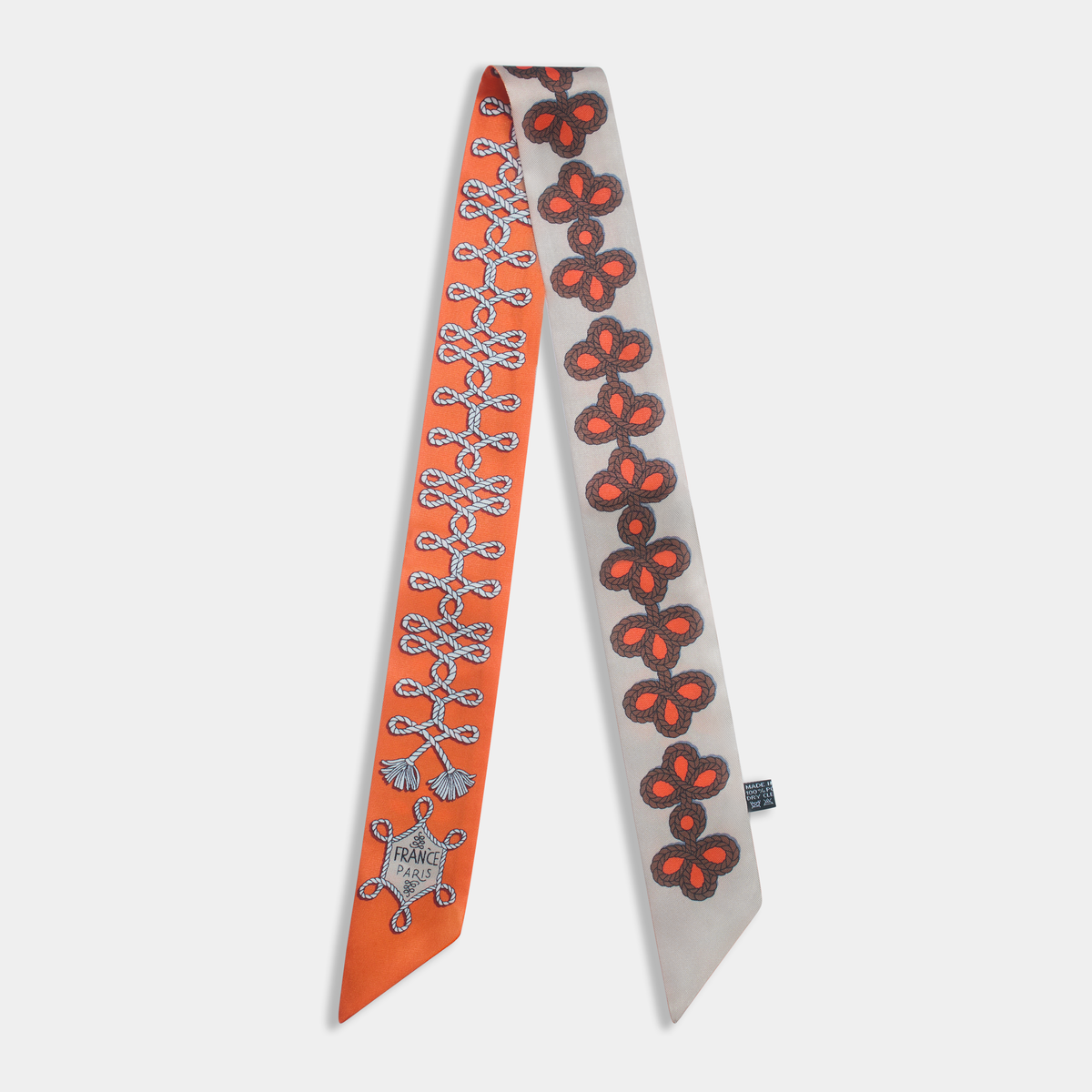 James Orange Bag Scarf