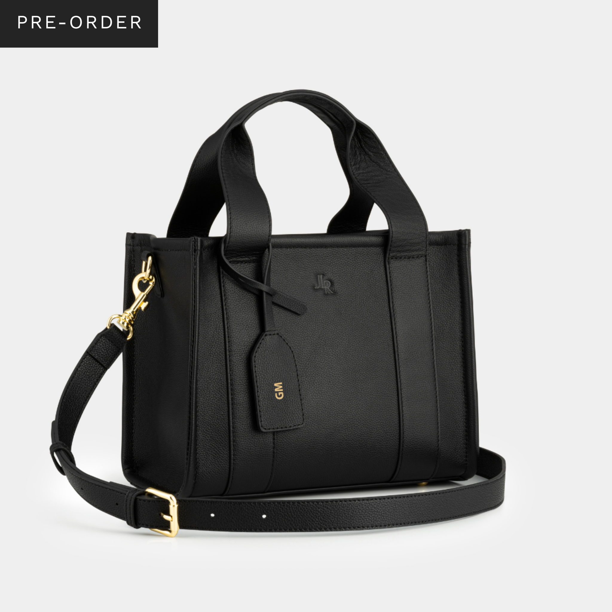 Mini Taylor luxe leather Tote bag Black