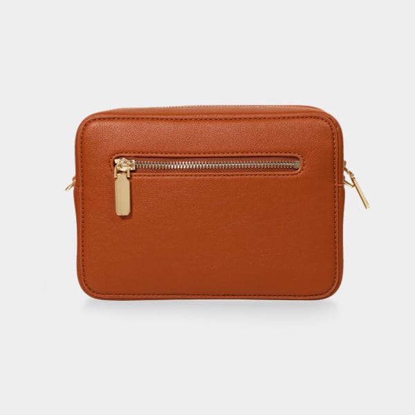 Tan Boston premium leather Crossbody Bag - Johnny Loves Rosie - JLR London