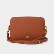 Tan Boston premium leather Crossbody Bag - Johnny Loves Rosie - JLR London