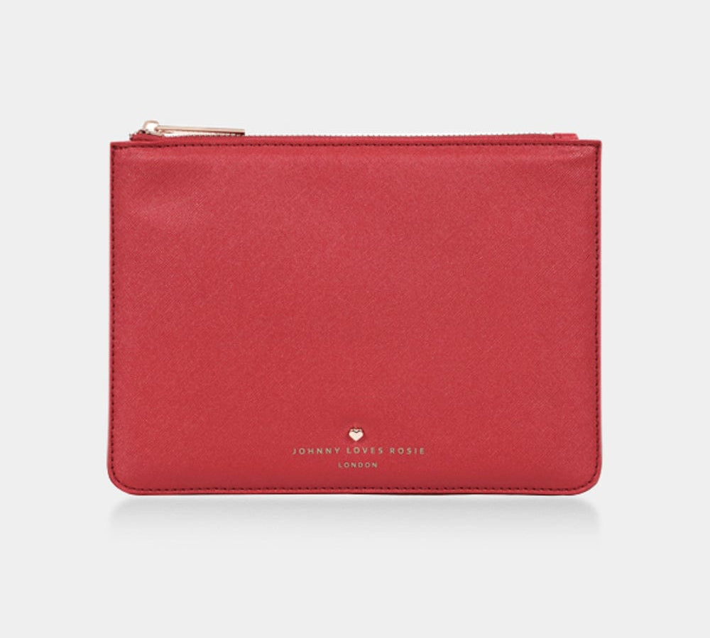 Red James Medium Pouch - Johnny Loves Rosie - JLR London
