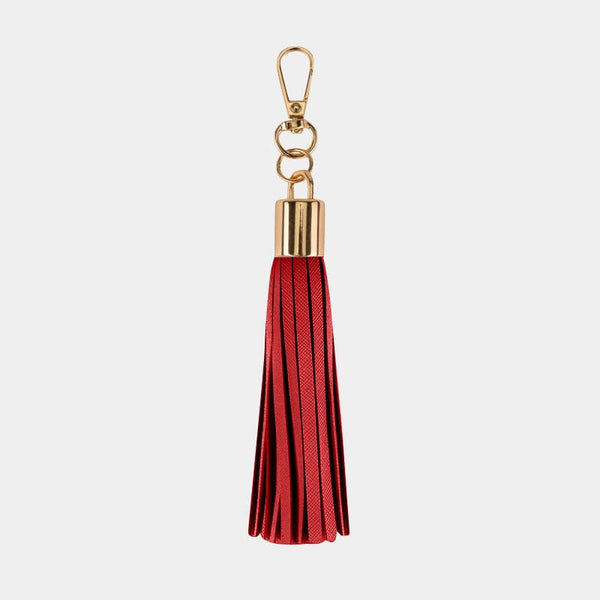 Luxe Red Tassel Keyring
