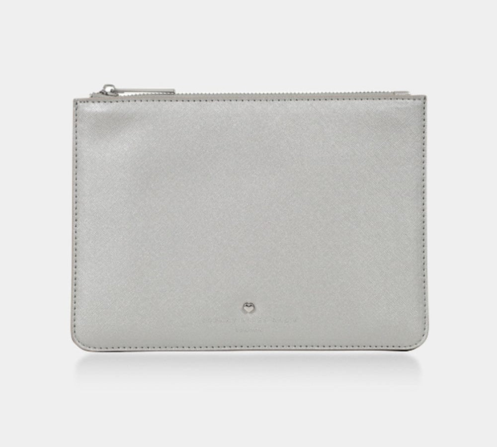 Silver James Medium Pouch - Johnny Loves Rosie - JLR London