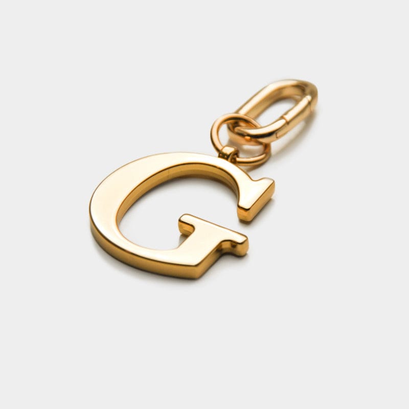 G - Gold Metal Letter Keyring – JLR London
