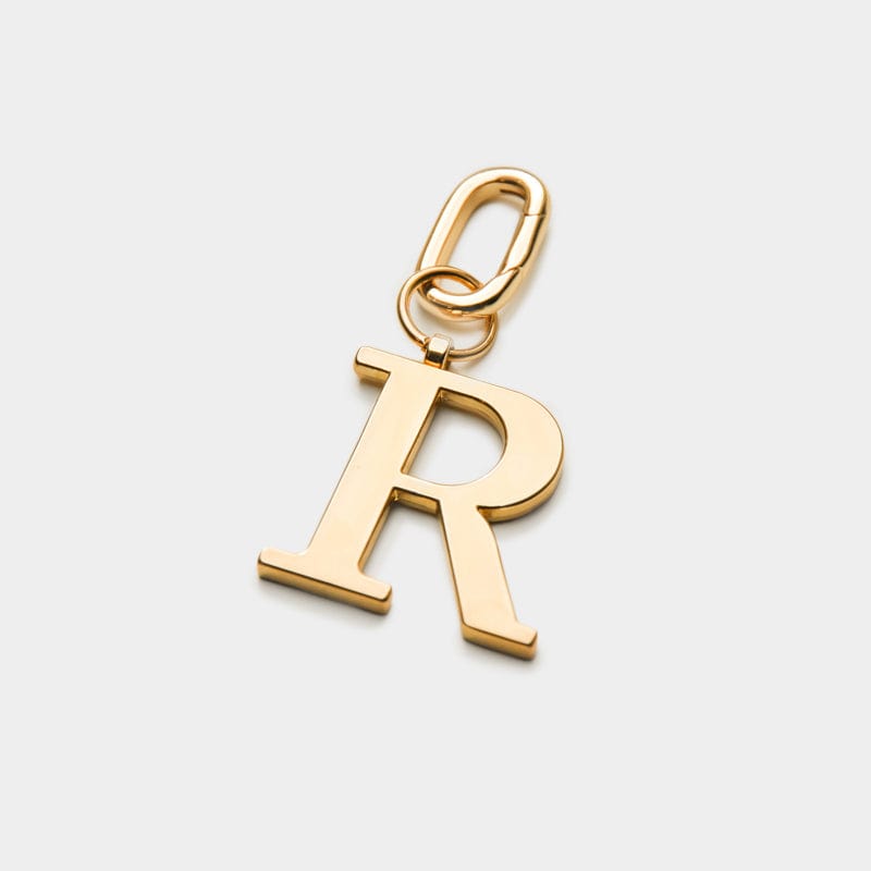 Key Ring Letter R R - Gold Metal Letter Keyring | JLR London – JLR London