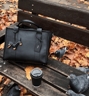 Medium Taylor Luxe Leather Tote Bag - Black - JLR London