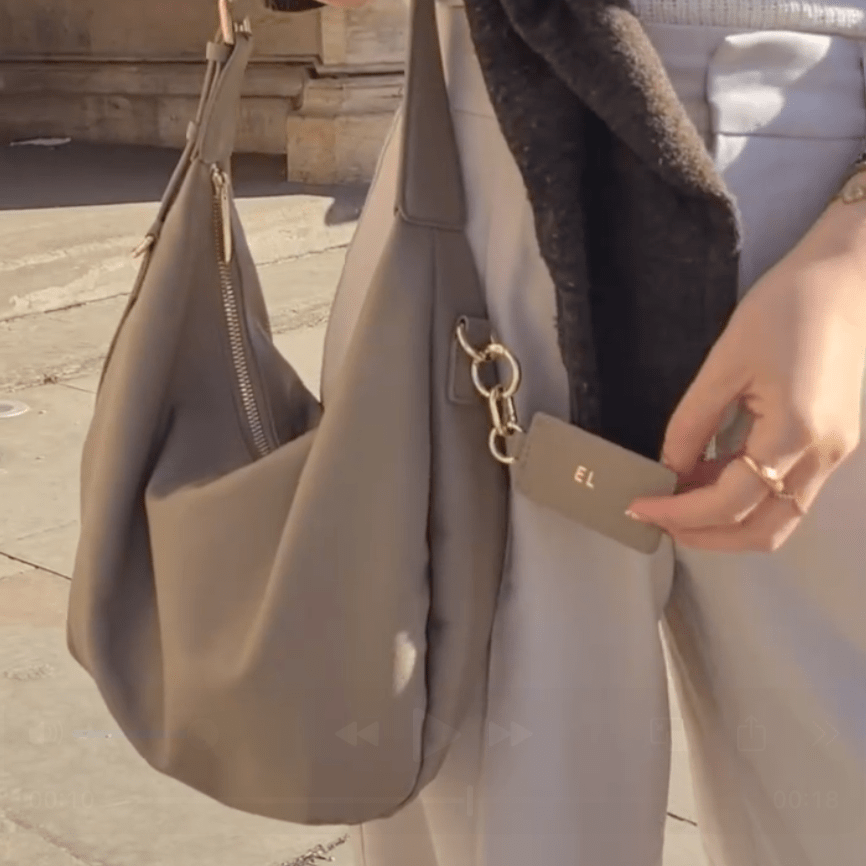 Sloane City Luxe Leather Bag - Taupe - JLR London