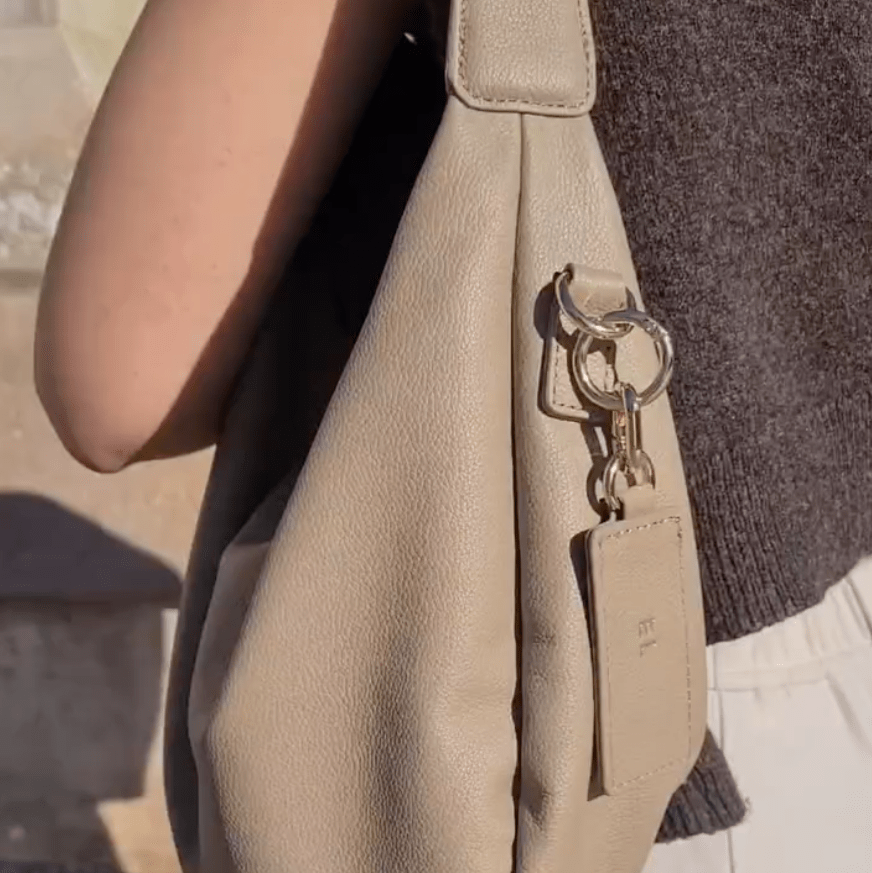 Sloane City Luxe Leather Bag - Taupe - JLR London