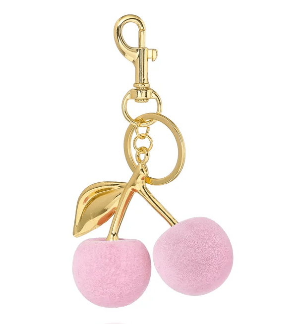 Pink Cherry Luxury Fruit keyring - JLR London