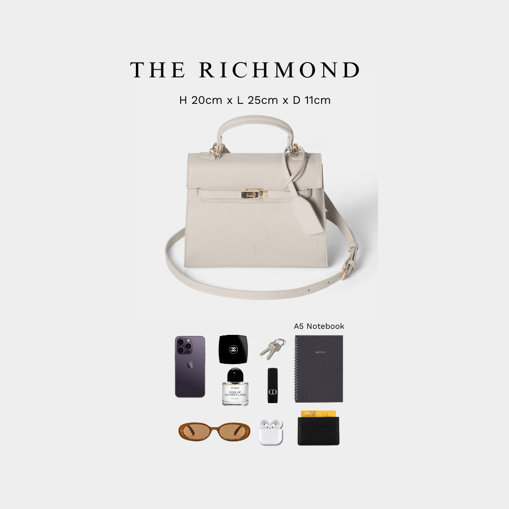 Richmond Top handle bag Taupe - JLR London