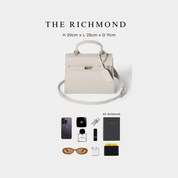 Richmond Top handle bag Taupe - JLR London