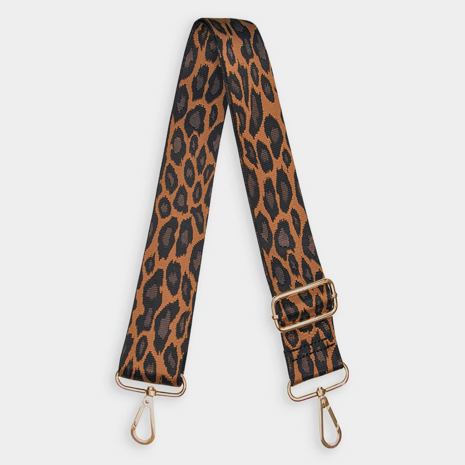 Luxe Tan Leopard Print Bag Strap - JLR London