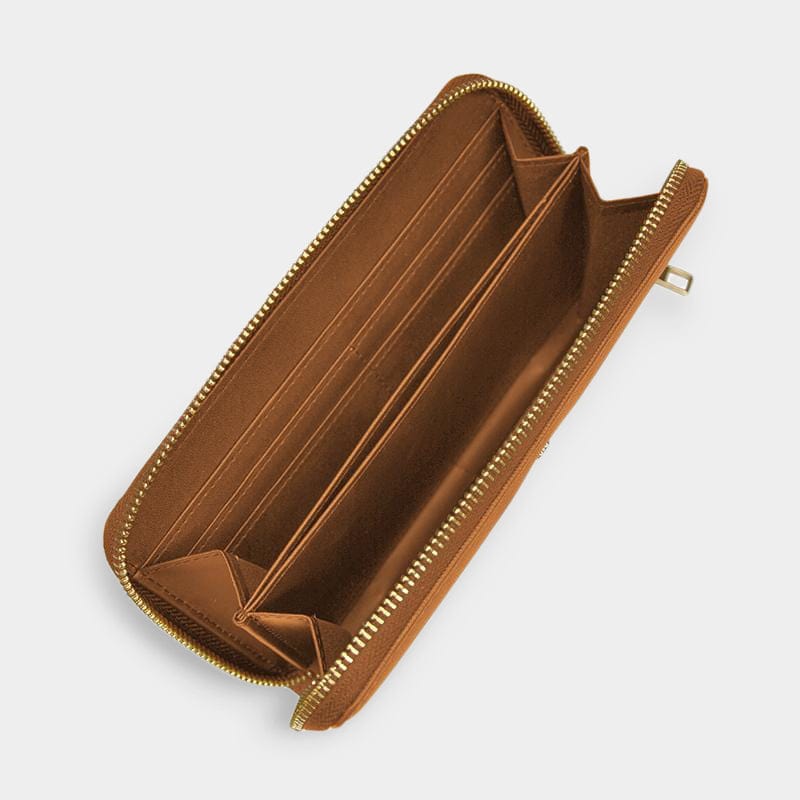 Tan Riley Long Purse - Johnny Loves Rosie - JLR London