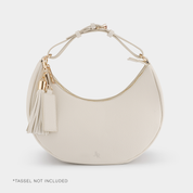 Rudy Midi Half Moon Bag - Ecru