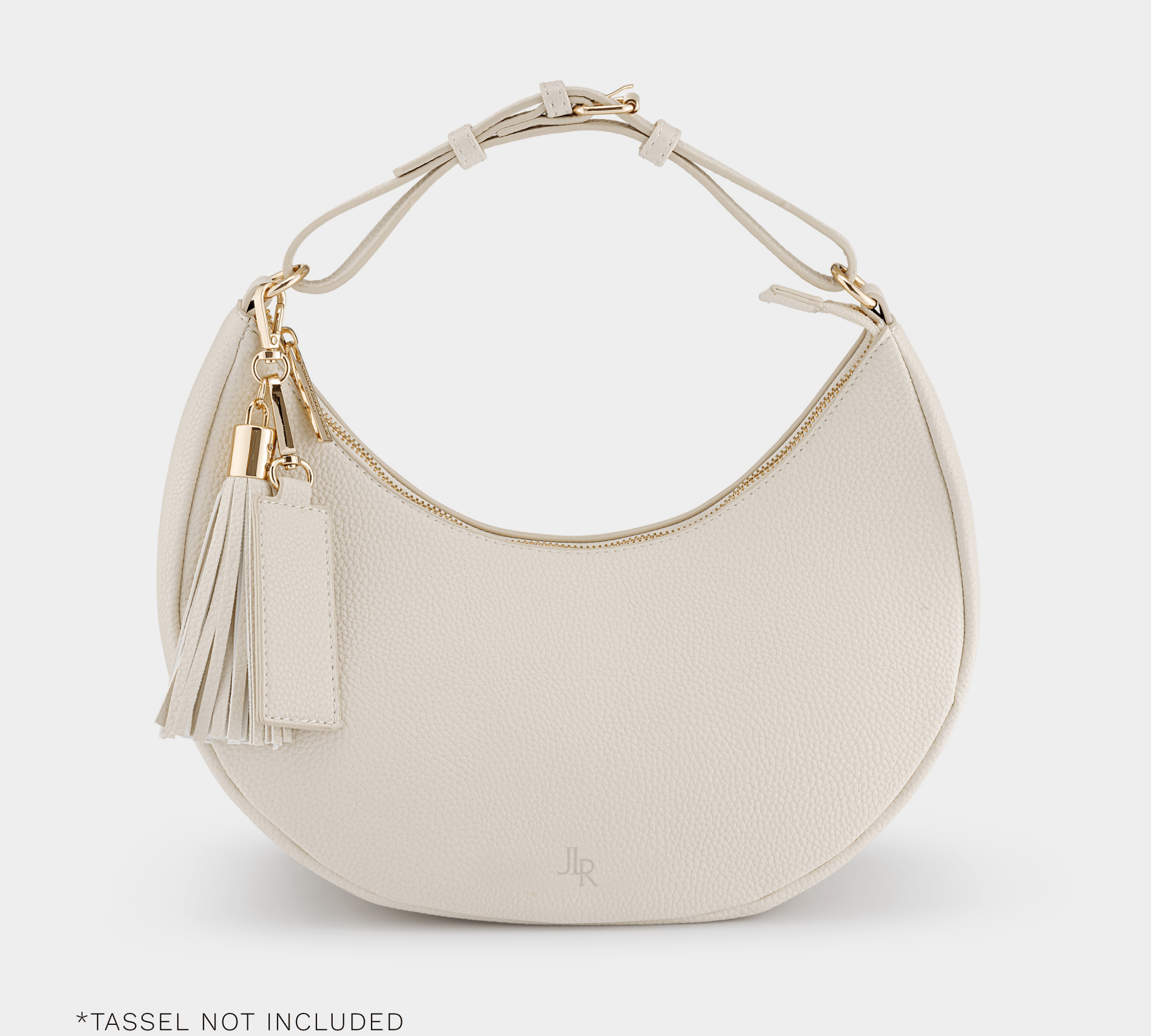 Rudy Midi Half Moon Bag - Ecru - JLR London