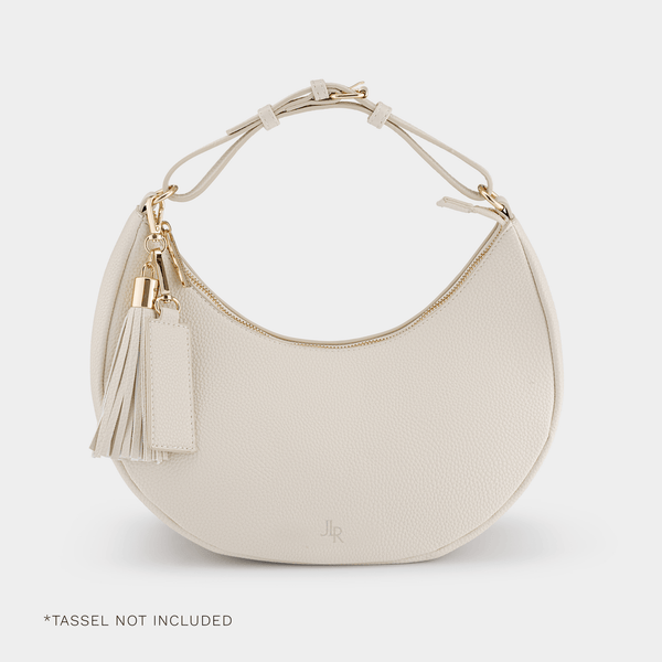 Rudy Midi Half Moon Bag - Ecru - JLR London