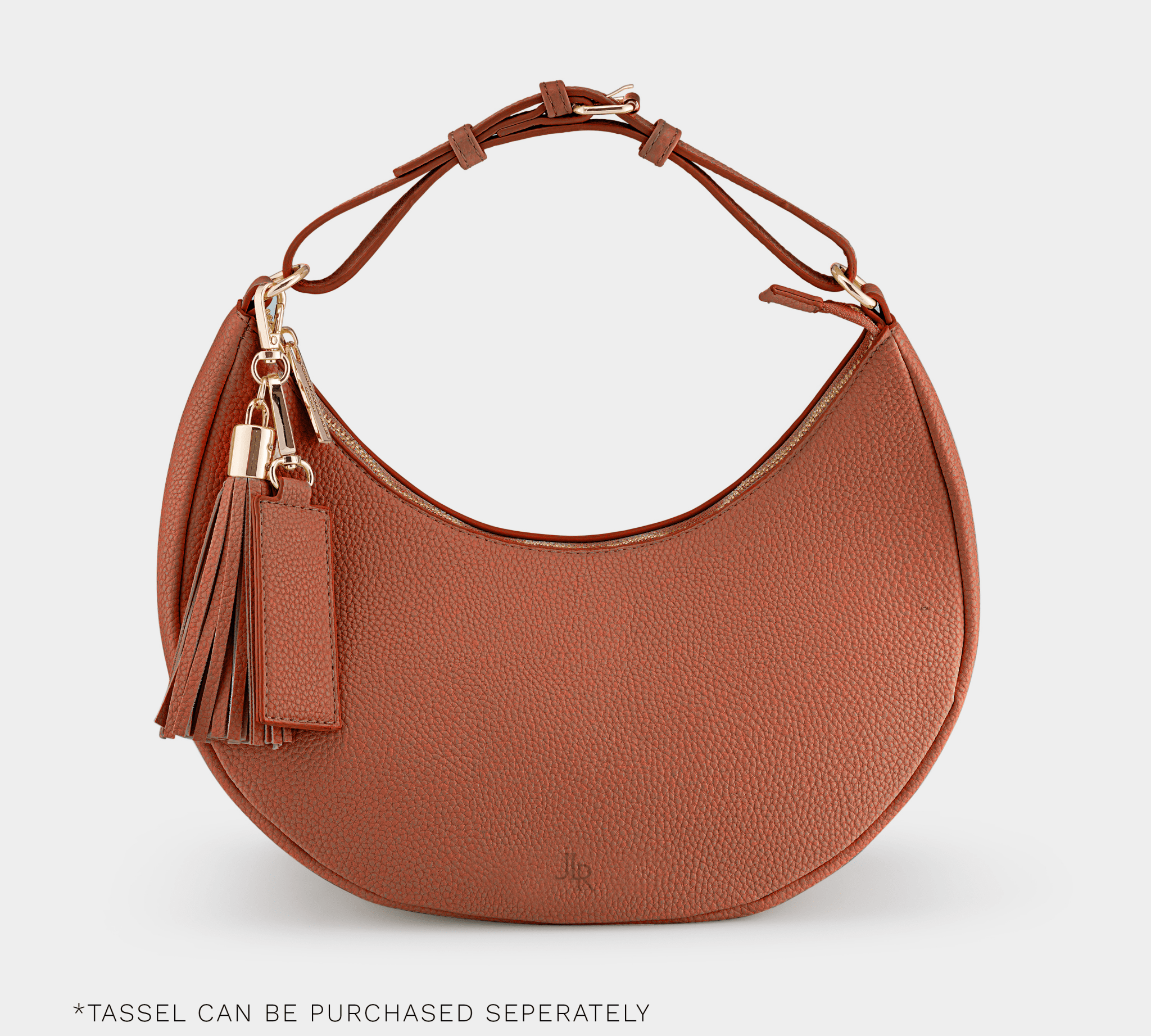 Rudy Midi Half Moon Bag - Tan - JLR London