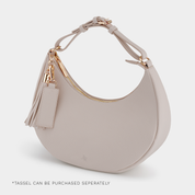 Rudy Midi Half Moon Bag - Taupe