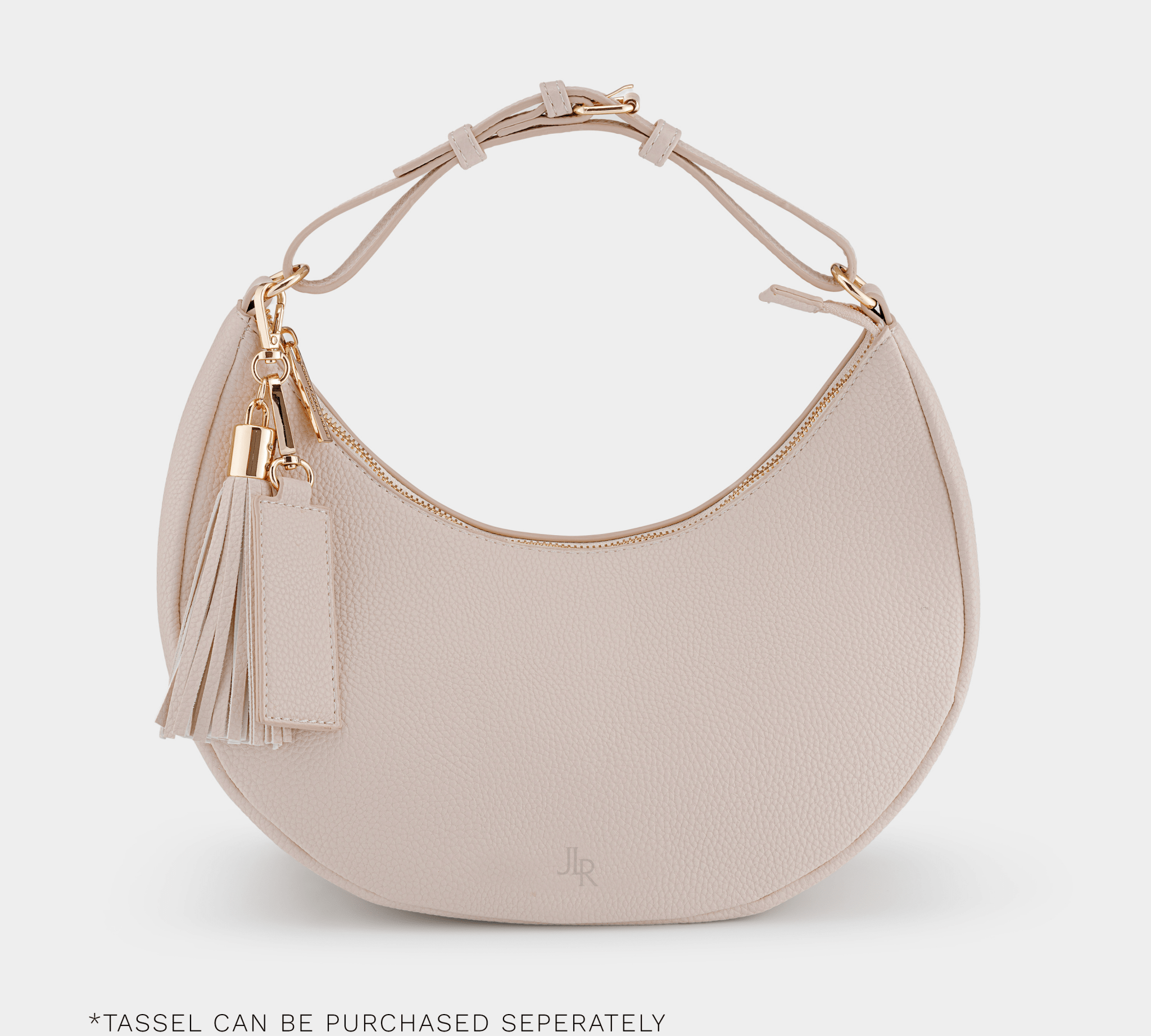 Rudy Midi Half Moon Bag - Taupe - JLR London