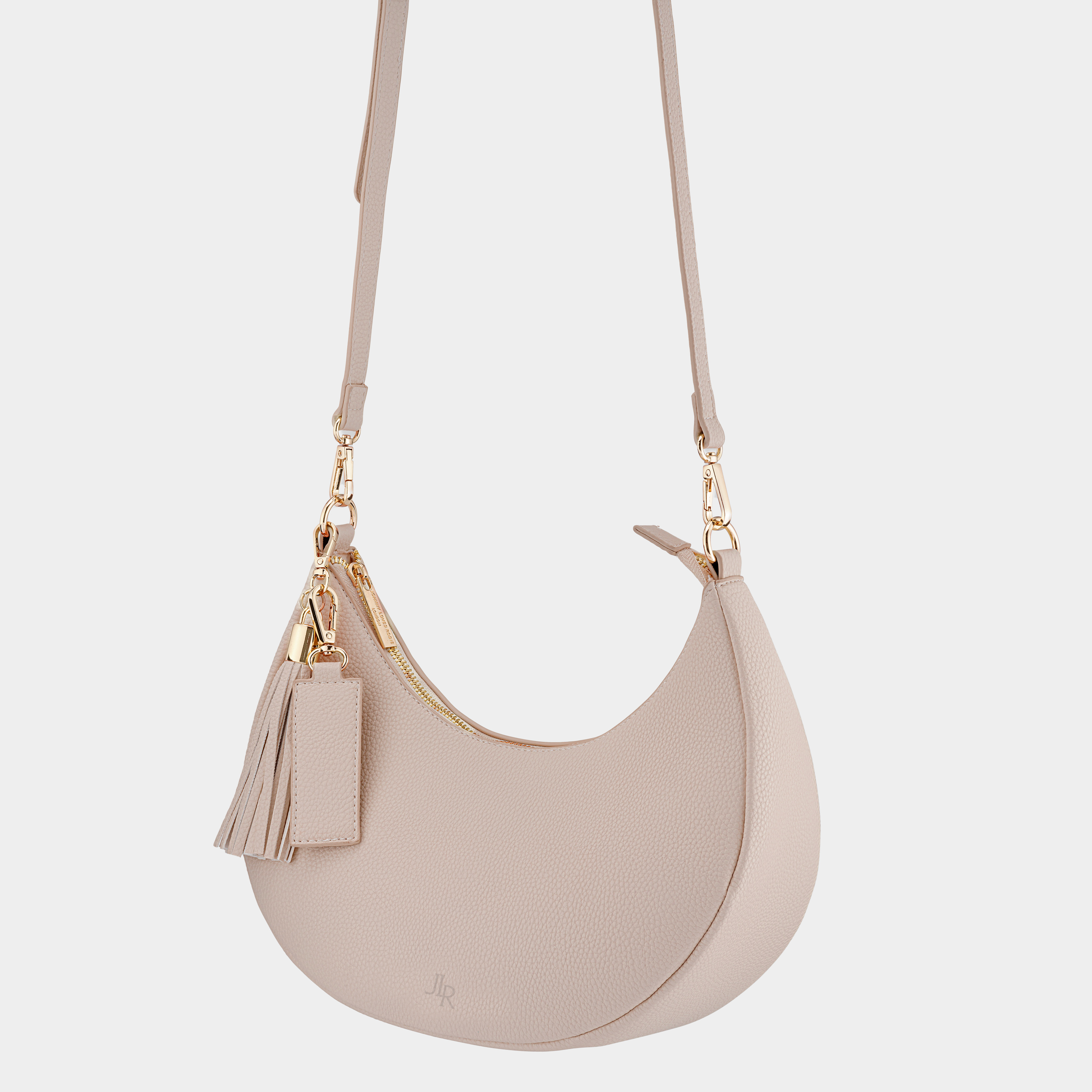 Rudy Midi Half Moon Bag - Taupe
