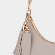 Rudy Midi Half Moon Bag - Taupe