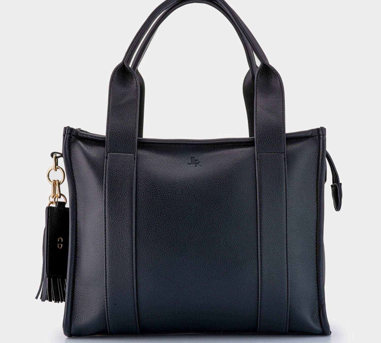 Black Medium Taylor Tote Bag - Vegan Leather *Pre - order* - JLR London