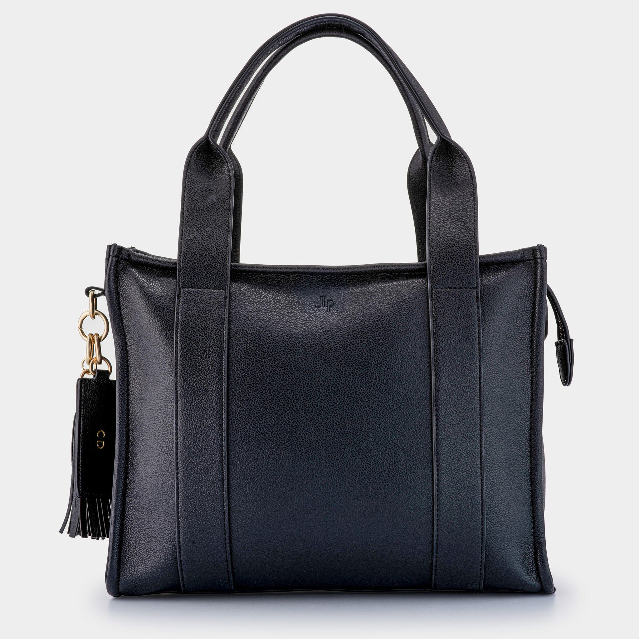 Black Medium Taylor Tote Bag - Vegan Leather *Pre - order* - JLR London