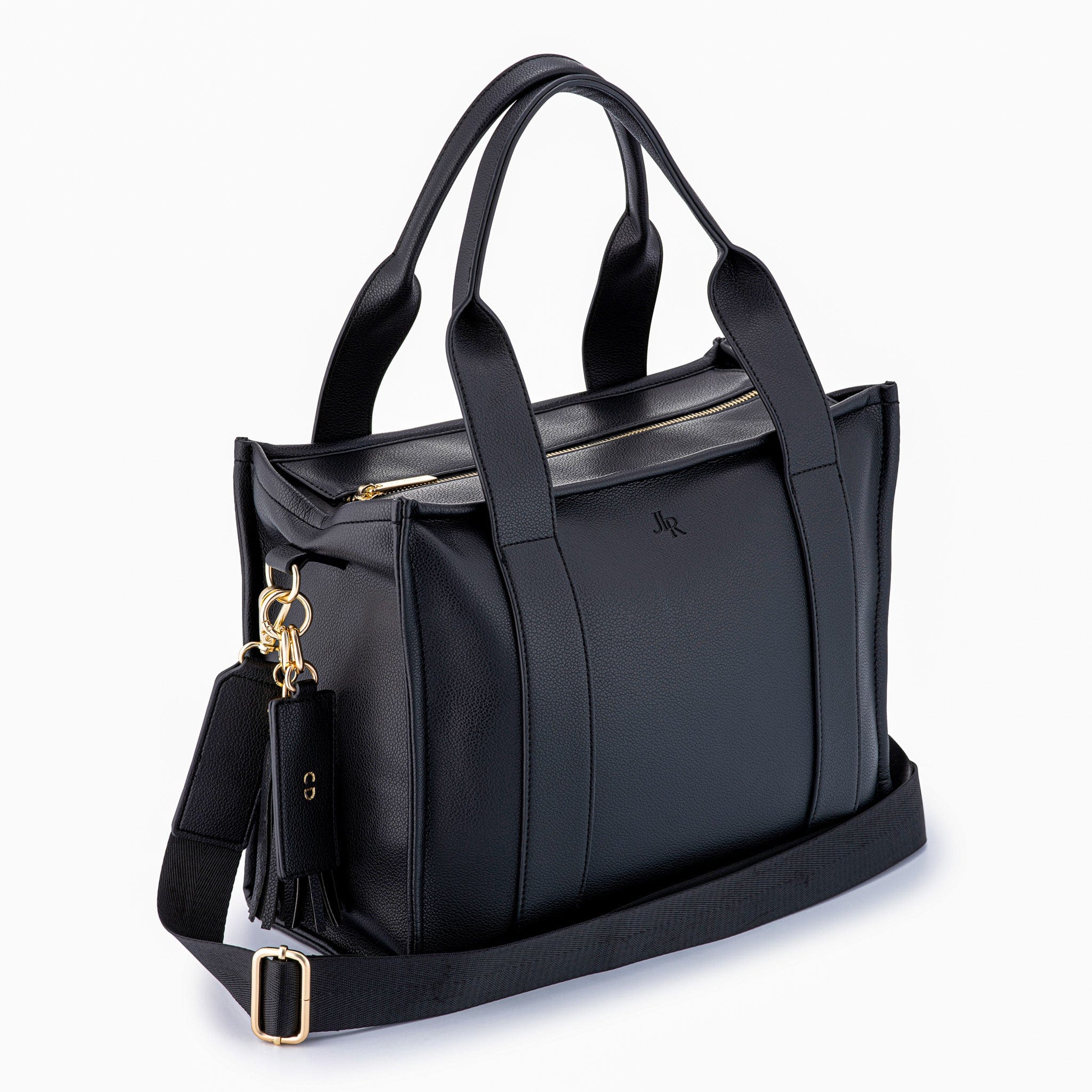 Black Medium Taylor Tote Bag - Vegan Leather *Pre - order* - JLR London