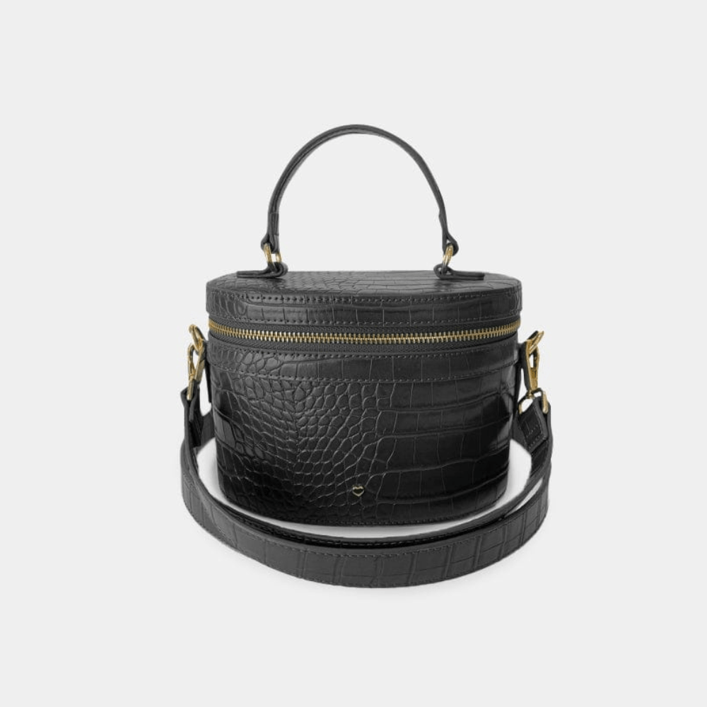 Aspen Circle bag Black Croc - Johnny Loves Rosie - JLR London