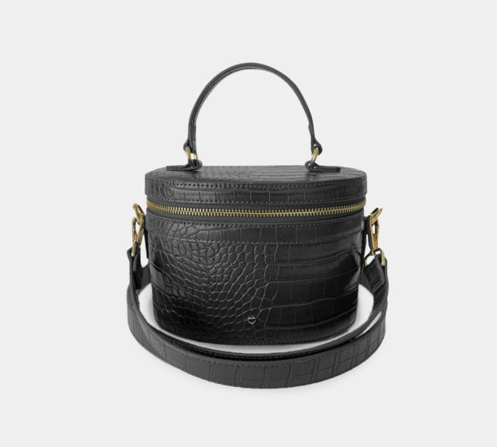 Aspen Circle bag Black Croc - Johnny Loves Rosie - JLR London
