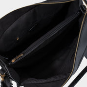Maxi Taylor Tote Bag Black Vegan Leather *Pre - order* - JLR London