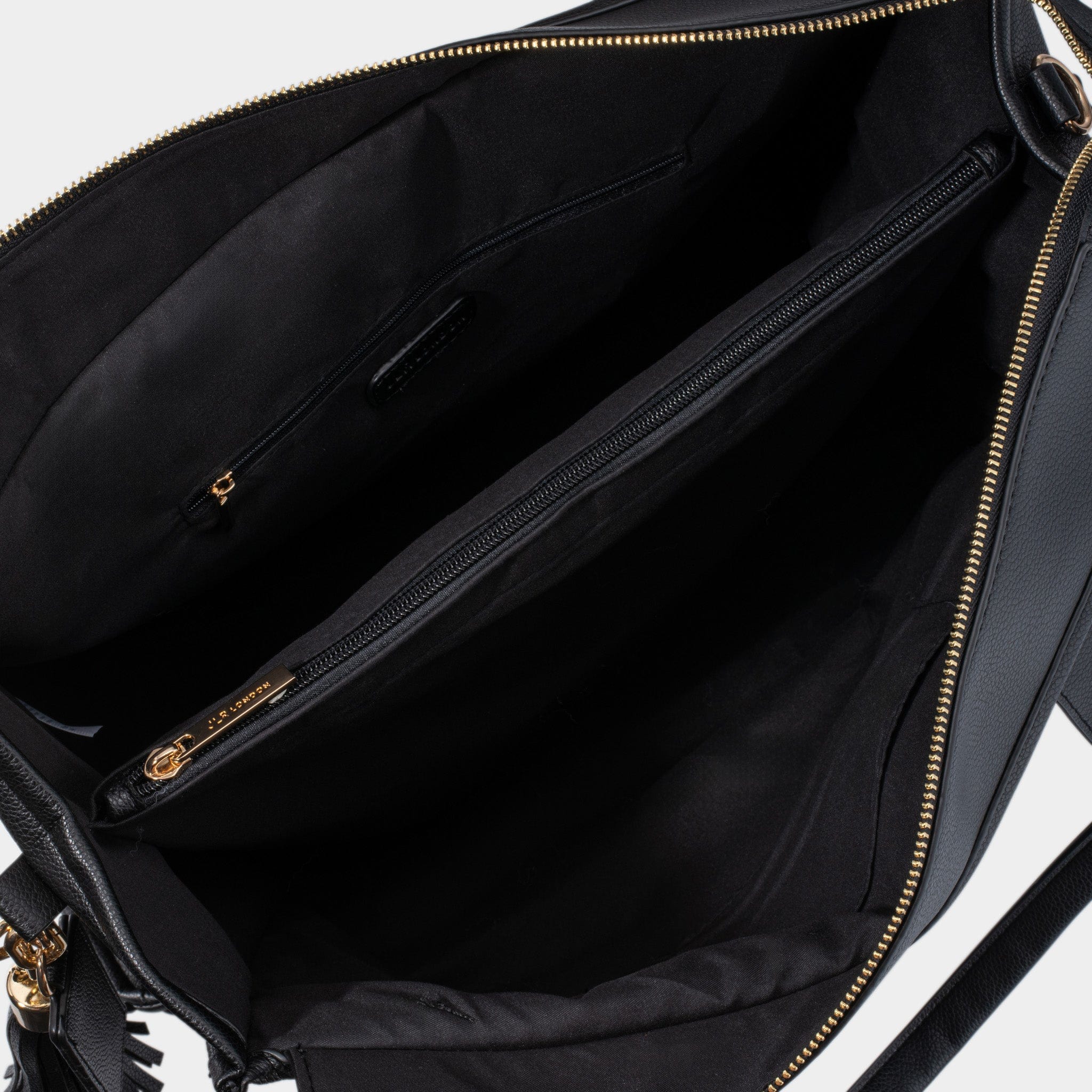 Maxi Taylor Tote Bag Black Vegan Leather *Pre - order* - JLR London
