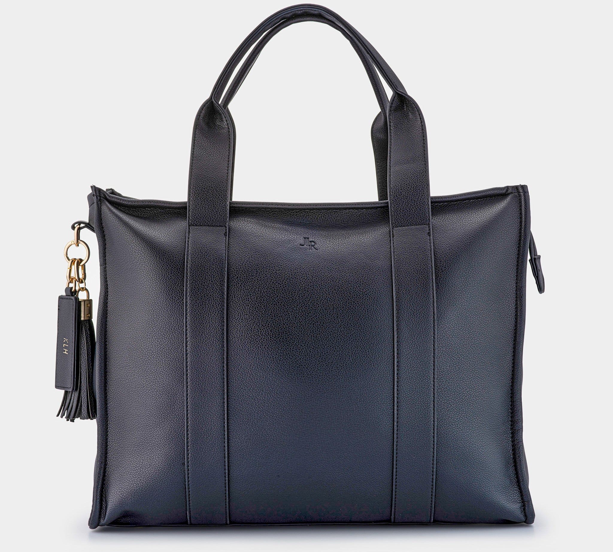 Maxi Taylor Tote Bag Black Vegan Leather *Pre - order* - JLR London
