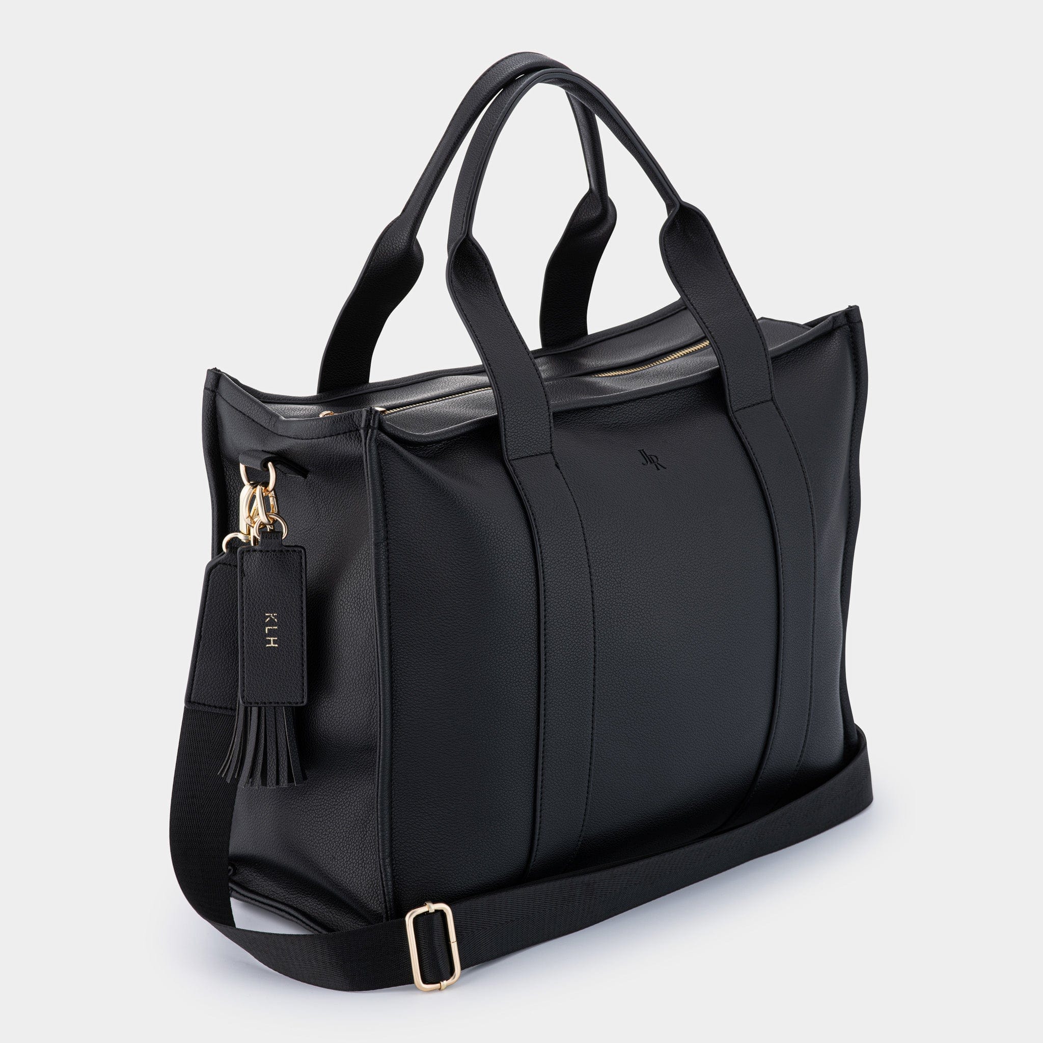 Maxi Taylor Tote Bag Black Vegan Leather *Pre - order* - JLR London