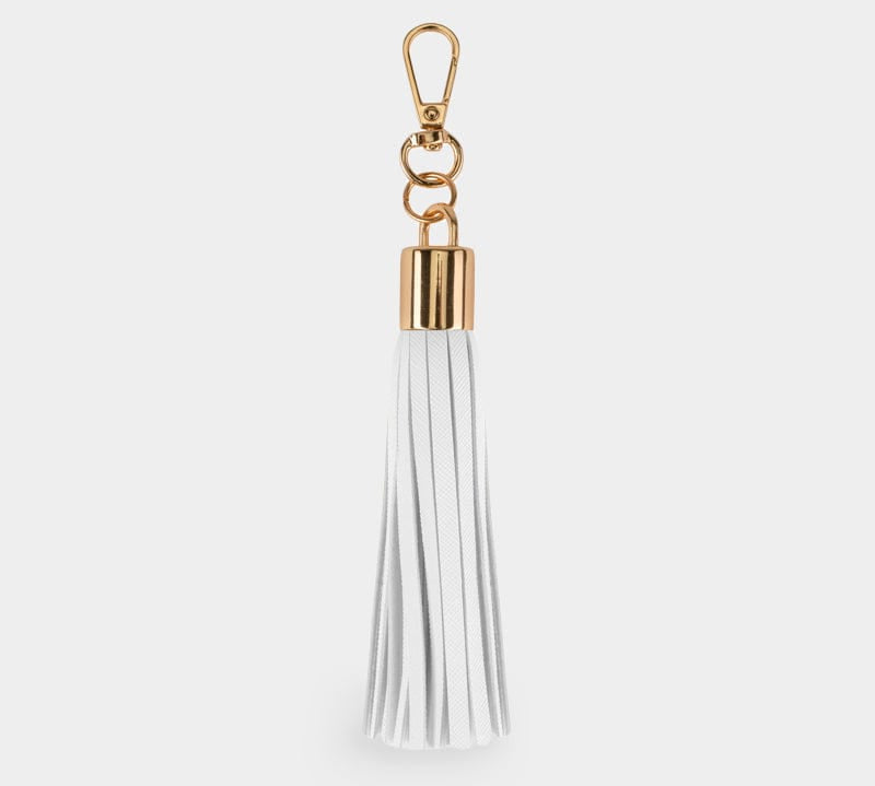 WHITE-TASSEL-KEYRING-VEGAN-LEATHER-JOHNNY-LOVES-ROSIE