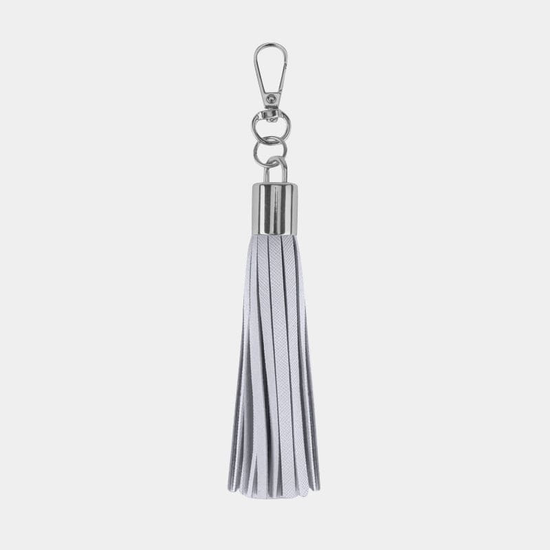 Luxe Silver Tassel Keyring