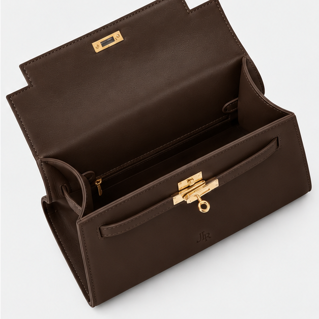 Richmond Top handle Tote bag - Dark Brown