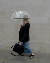 Black Medium Taylor Tote Bag - Vegan Leather *Pre - order* - JLR London