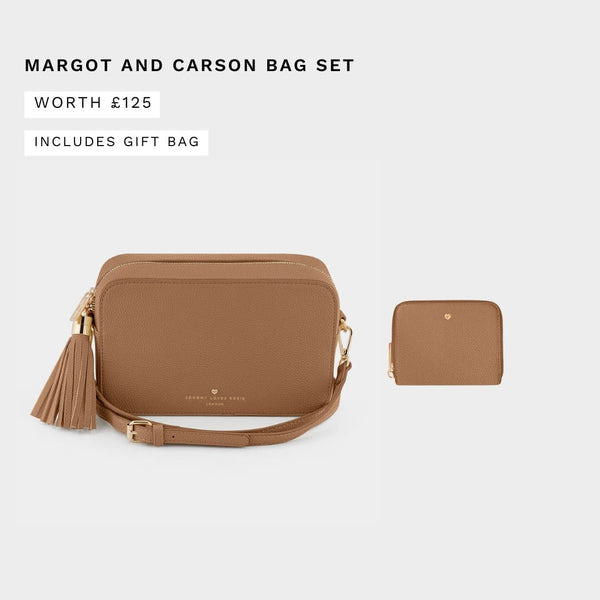 Mocha Margot Crossbody Bag and Carson Pebble Purse | Bag Set