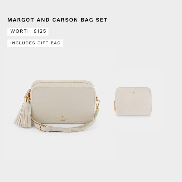 Ecru Margot Crossbody Bag and Carson Pebble Purse | Bag Set
