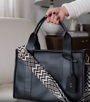 Medium Taylor luxe leather tote bag