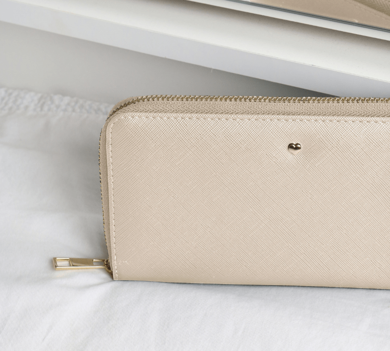 Ecru Riley Long Purse - Johnny Loves Rosie - JLR London