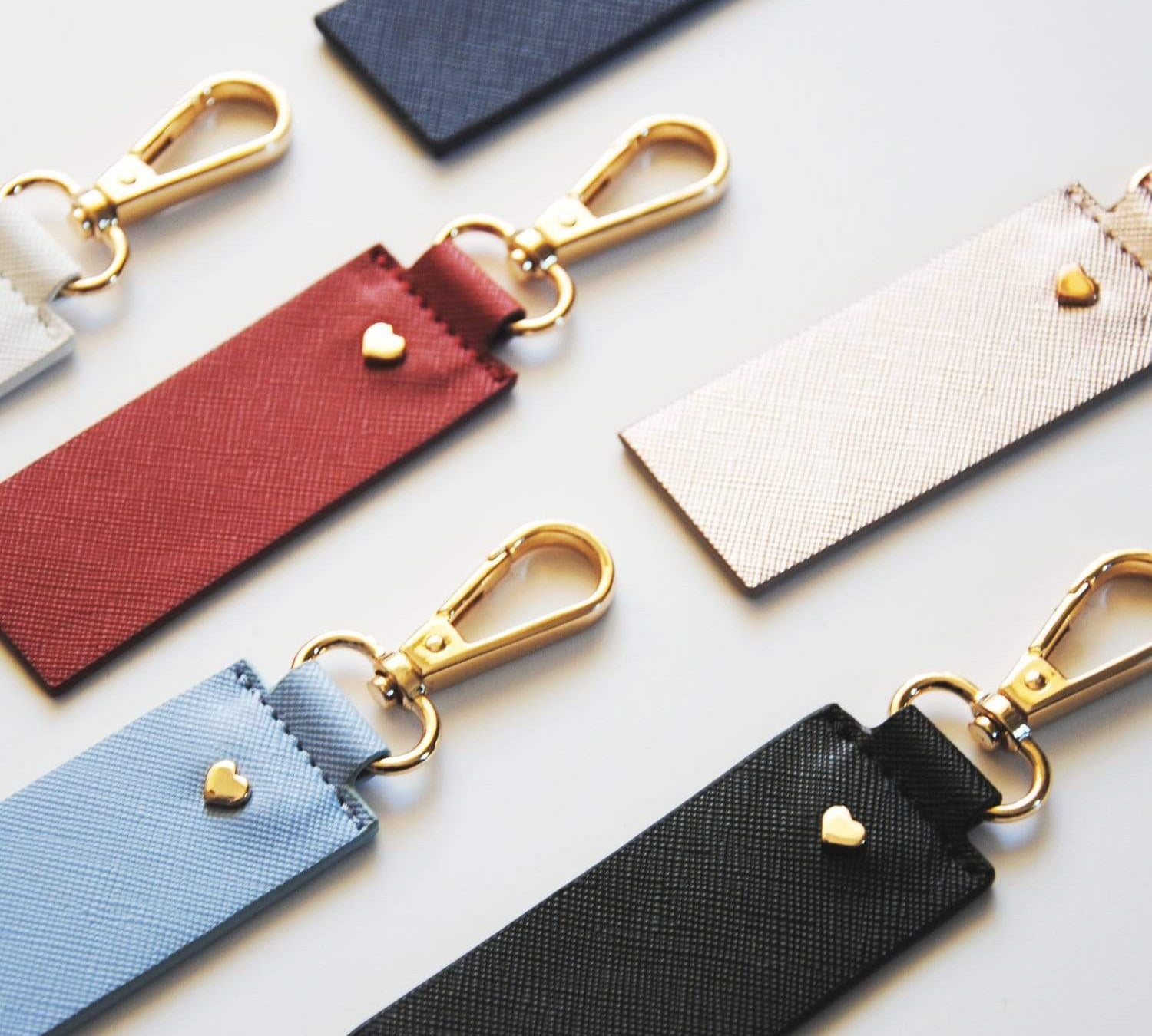 Rose Gold Archie Rectangle Keyring - Johnny Loves Rosie - JLR London