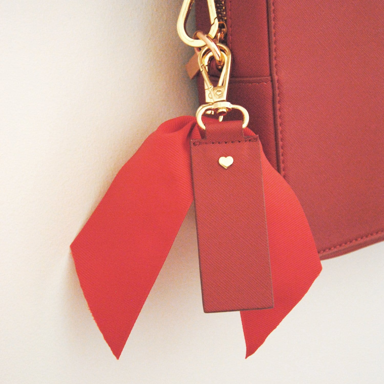 Red Archie Rectangle Keyring - Johnny Loves Rosie - JLR London