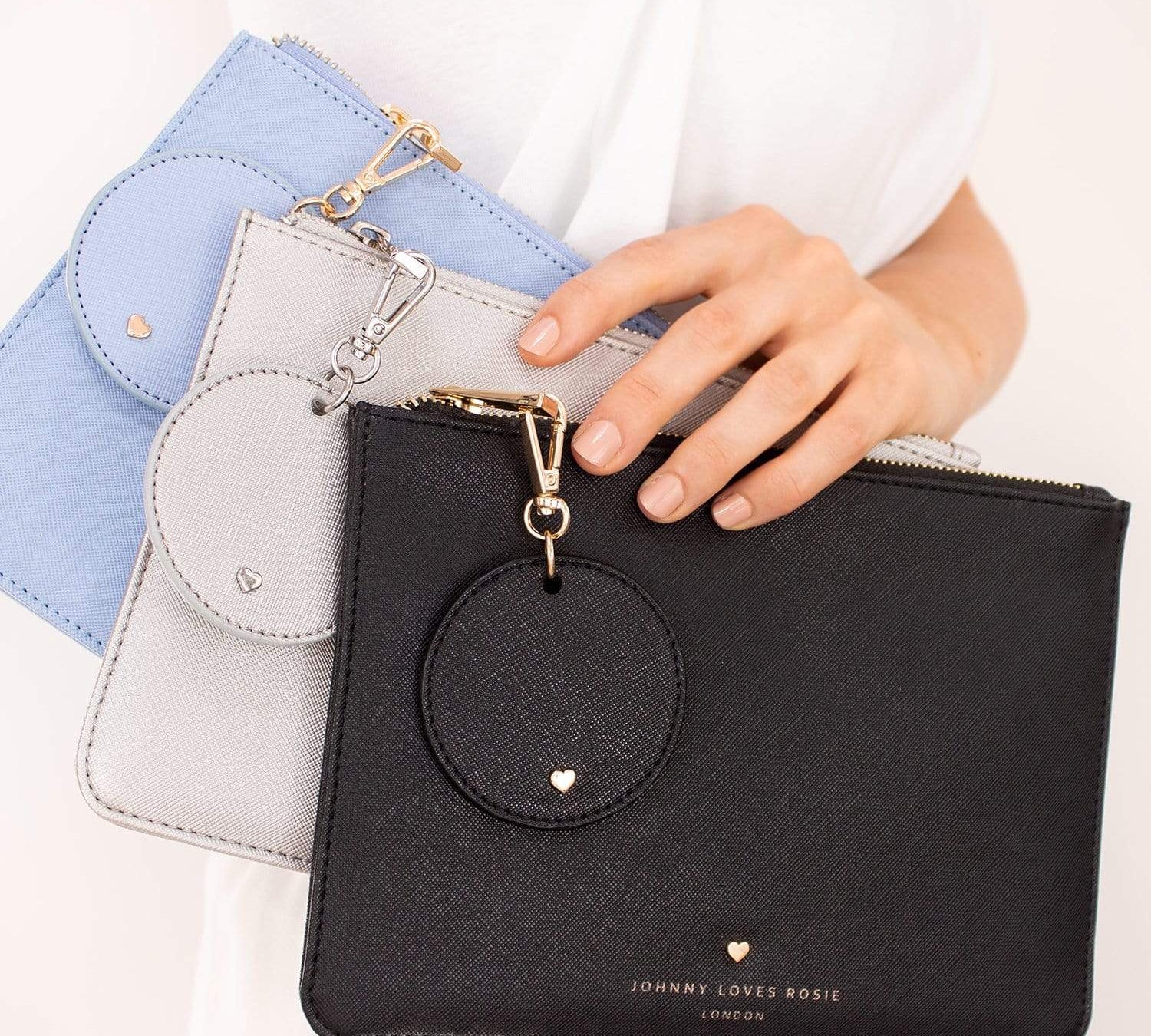 Red Arlo Original Circle Keyring - Johnny Loves Rosie - JLR London